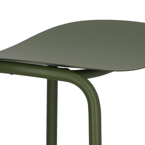 Hoker metalowy Trick 65 cm zielony nowoczesny do kuchni i wyspy bez oparcia SCAB Design