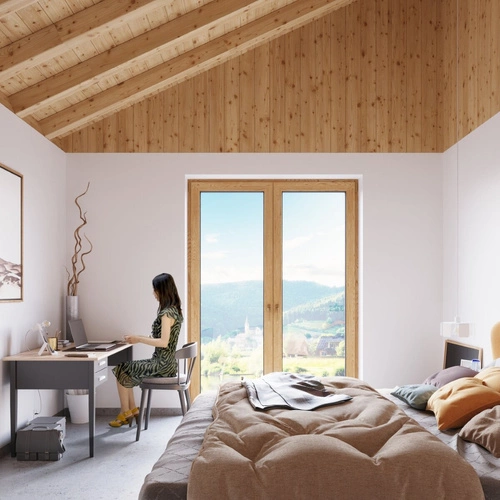 Lampa wisząca Tulip biała nowoczesna do salonu i jadalni metalowa pojedyncza 24 cm