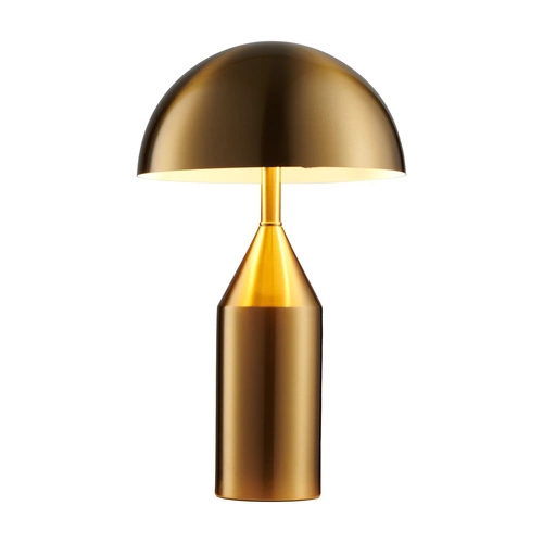 Lampka nocna glamour BELFUGO S Step into Design złota metalowa do sypialni 28x40 cm