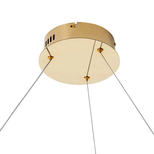 Nowoczesna złota lampa sufitowa LED CIRCLE SLIM 60 cm do salonu i nad stół