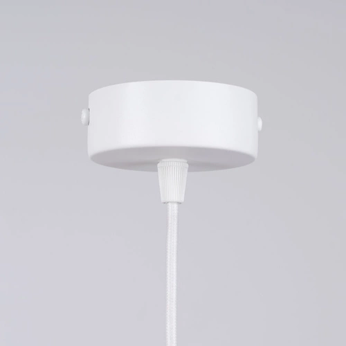 Lampa wisząca BRINA biała nowoczesna do salonu i jadalni stalowa rozproszone światło