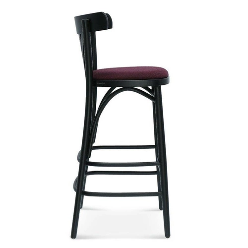 Hoker drewniany z oparciem Fameg BST-788 FAN personalizowany do kuchni i jadalni retro 78 cm