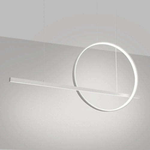 Lampa wisząca LED GLAD biała nowoczesna regulowana do salonu kuchni nad stół Thoro