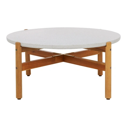 Stolik kawowy Terracina House Nordic okrągły terrazzo 84,5 cm salon