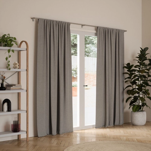 Karnisz Twilight podwójny 122-224cm nikiel do zasłon zaciemniających