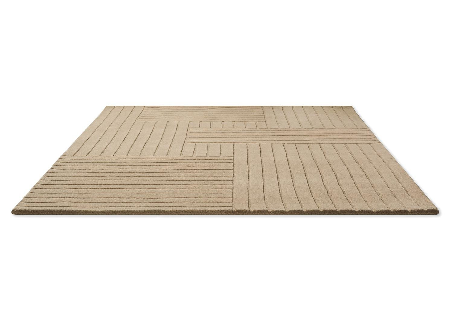 Dywan wełniany do salonu Decor Desert Warm Sand 250x350 nowoczesny beżowy ręcznie tkany