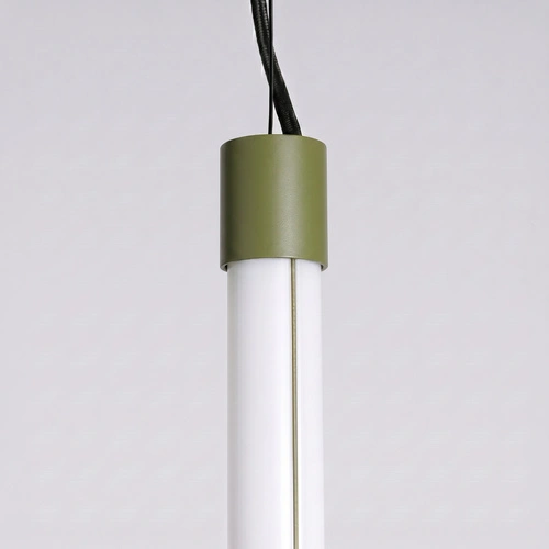 Lampa wisząca TRANG 75 LED oliwkowa regulowana nad wyspę

