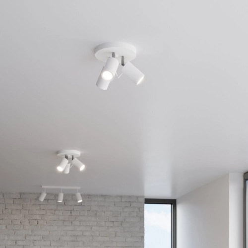 Plafon sufitowy RING 3P biały nowoczesny metalowy do salonu kuchni i sypialni Sollux