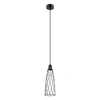 Lampa sufitowa wisząca SUBA 1 czarna industrialna nad stół do salonu SOLLUX LIGHTING