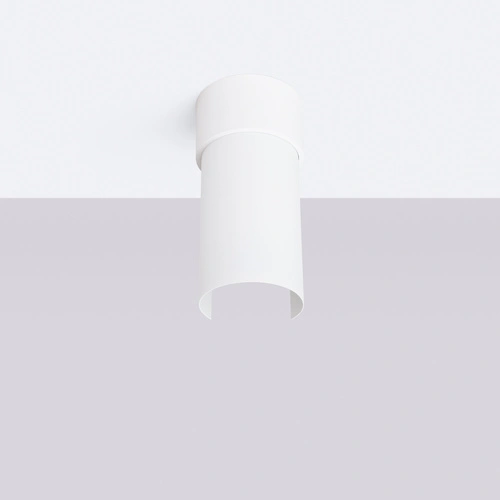 Plafon sufitowy FLASH biały minimalistyczny metalowy do salonu i sypialni regulowany