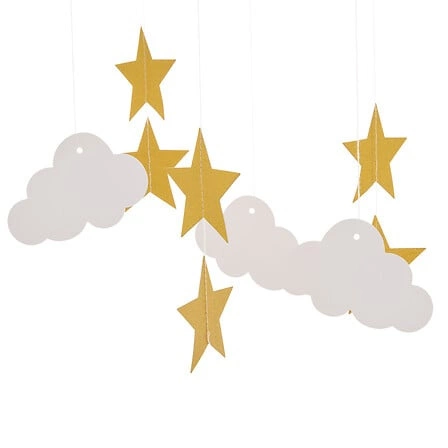 Nowoczesna lampa wisząca Gwiazdki Atmosphera biała do pokoju dziecięcego 30cm
