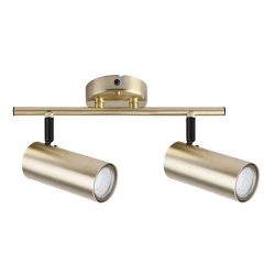 Lampa sufitowa Colly mosiądz 2x15W GU10  klosz mosiądz