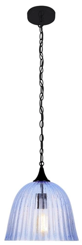 Lampa wisząca kula szklana Vase 30 niebieska nowoczesna do salonu i jadalni