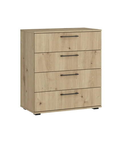 Komoda Harald z szufladami dąb artisan 77 cm nowoczesna komoda do salonu lub sypialni