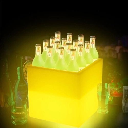 Lampa ogrodowa donica FLOWER CUBE LED  RGBW 16 kolorów 40 cm