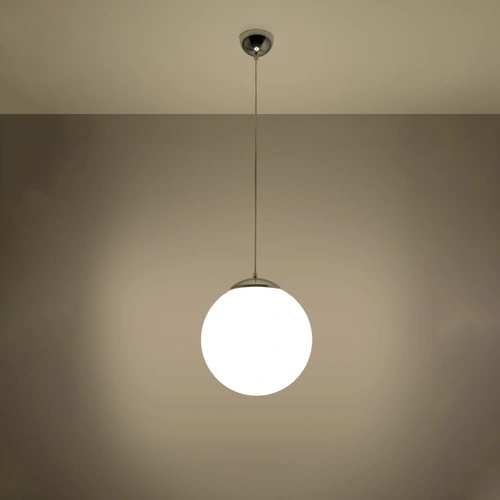 Lampa wisząca kula UGO 30 chrom nowoczesna szklana do salonu kuchni jadalni 