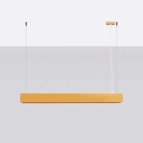 Nowoczesna złota lampa wisząca SPARK do salonu i nad stół, regulowana wysokość