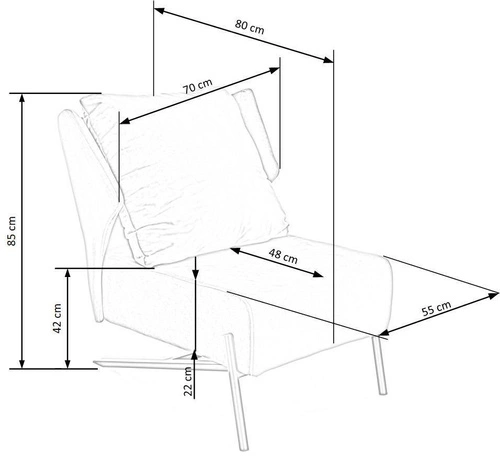 Fotel wypoczynkowy Varis szary welur skandynawski do salonu Intesi elegancki i komfortowy
