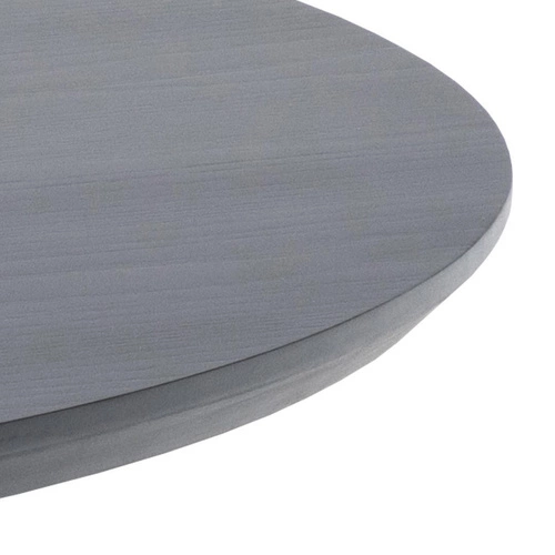 Stół okrągły drewniany Malika 120 cm czarny do jadalni nowoczesny industrialny Actona