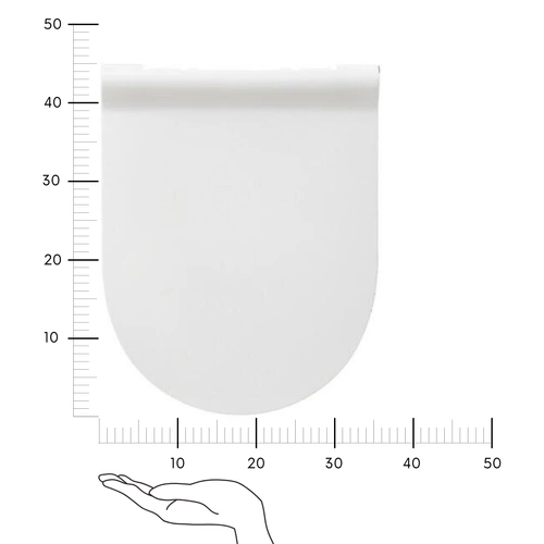 Deska sedesowa Ultra-Slim biała wolnoopadająca z duroplastu do toalety Softclose