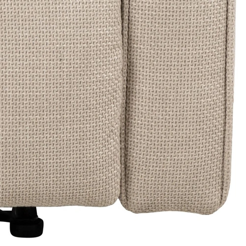 Fotel rozkładany Asila Basel beżowy aksamitny do salonu wypoczynkowy