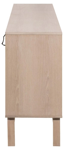 Komoda Linley 180 cm dąb bielony na nóżkach, nowoczesna komoda do salonu Actona