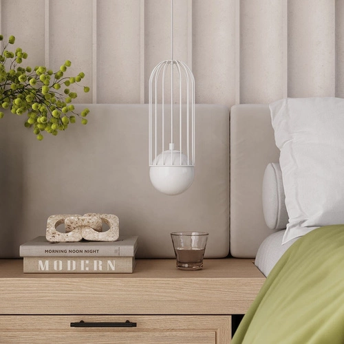 Lampa wisząca BRINA 3P biała nowoczesna do salonu i jadalni nad stół SOLLUX