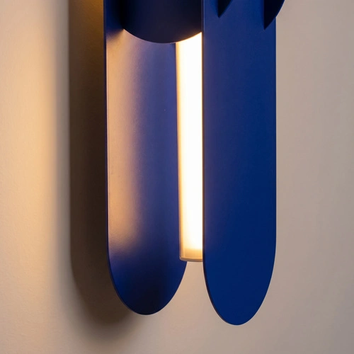 Kinkiet ścienny CHAIN 91 LED ultramaryna nowoczesny do salonu