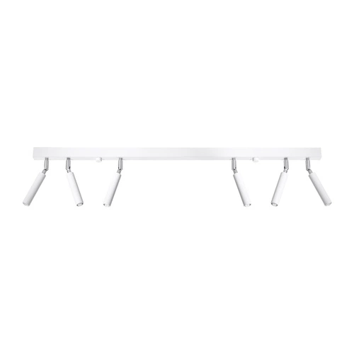 Plafon sufitowy biały nowoczesny Eyetech 6 Sollux metalowy do kuchni i salonu