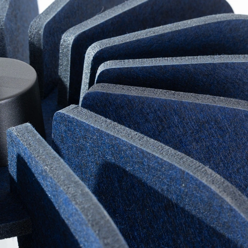 Lampa wisząca MULA 45 nowoczesna granatowa do salonu i jadalni z filcu 