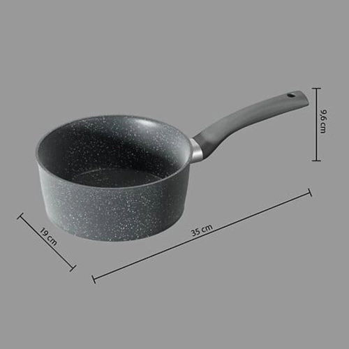 Rondelek aluminiowy kuty 20 cm czarny