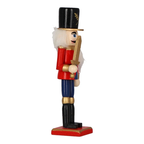 Dziadek do orzechów Luke 18 cm w czarnej czapce