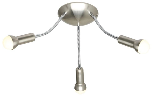 Lampa sufitowa Arc plafon 3x40W E14 satyna nikiel