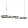 Lampa wisząca LED CHAIN 158 oliwkowa nowoczesna nad wyspę