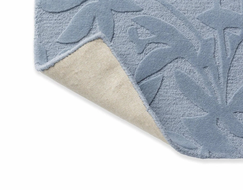 Dywan do salonu wełniany Cleavers Seaspray 250x350 niebieski nowoczesny ręcznie tkany