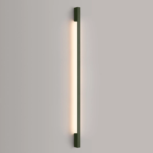 Kinkiet ścienny LED SAPPO 150 nowoczesny zielony oliwkowy do salonu i sypialni aluminium
