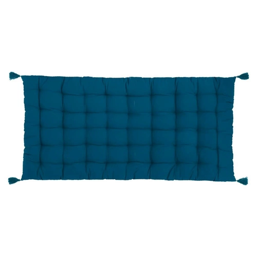 Poduszka podłogowa Otto boho dekoracyjna do salonu i sypialni 60x120 cm niebieska