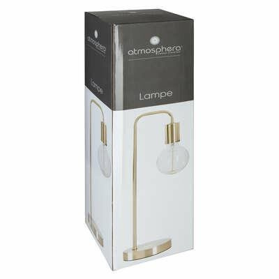 Lampka nocna Keli złota nowoczesna metalowa do sypialni i salonu Atmosphera 45 cm