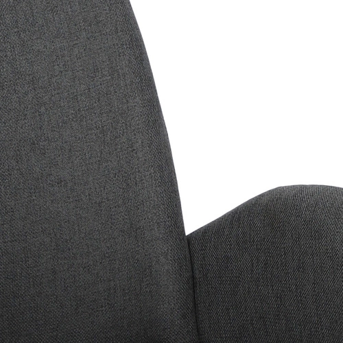 Krzesło tapicerowane Labby szare ciemne z podłokietnikami do jadalni i salonu loftowe Intesi