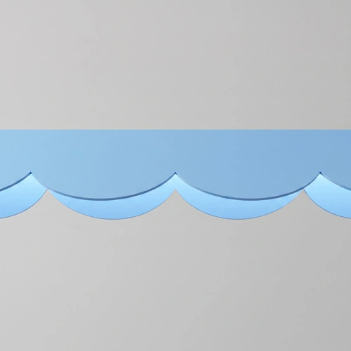 Lampa wisząca BISCUIT LED błękitna regulowana nad wyspę 98,5 cm