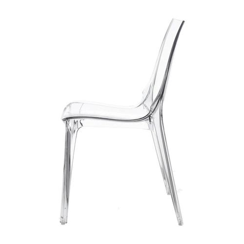 Krzesło Vanity transparentne do jadalni i ogrodu SCAB Design nowoczesne sztaplowane z tworzywa