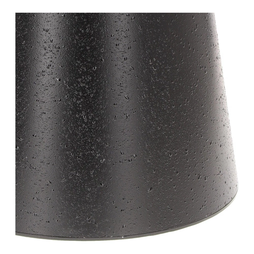 Stolik kawowy Soleilo okrągły 60 cm czarny nowoczesny do salonu minimalistyczny Intesi