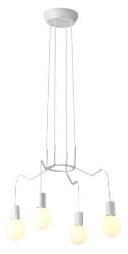 Lampa wisząca Basso 4x40W E27 biały  matowy