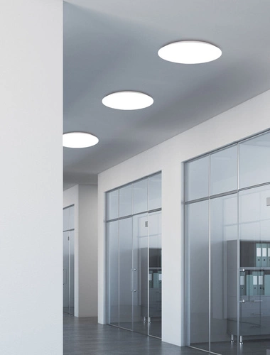 Mega plafon sufitowy LED 28 cm biały okrągły nowoczesny do salonu kuchni sypialni