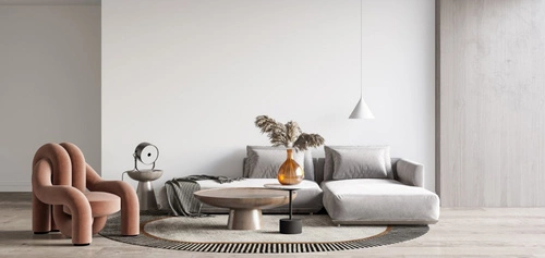 Amber Beige dywan wełniany owalny 160x230 do salonu nowoczesny miękki Carpet Decor