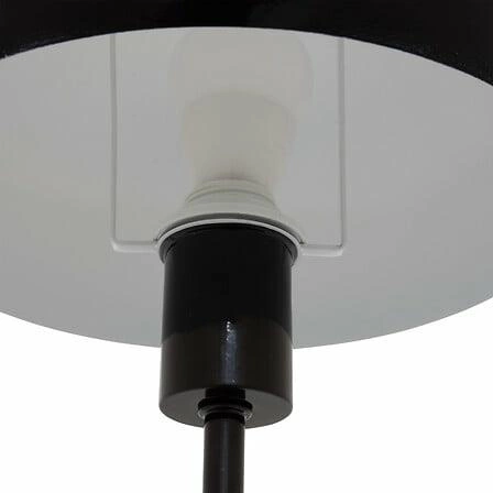 Lampa stołowa Savio czarna nowoczesna metalowa lampka nocna do sypialni Atmosphera 38 cm
