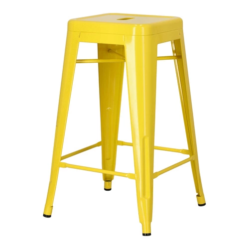 Hoker Paris 66cm żółty inspirowany Tolix  Outlet