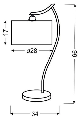 Nowoczesna lampa stołowa Draga z kremowym abażurem do sypialni i salonu CANDELLUX