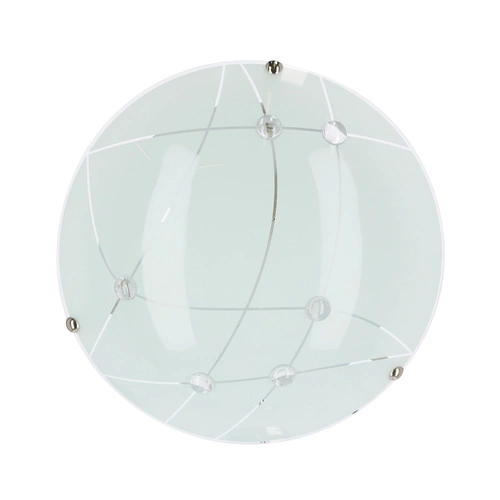 Plafon sufitowy szklany Duca 30 cm transparentny nowoczesny do salonu i kuchni CANDELLUX