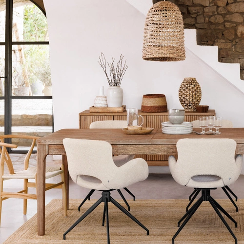 Lampka nocna Sand nowoczesna z hiacyntu wodnego do sypialni i salonu Atmosphera 40 cm